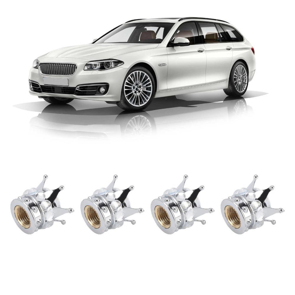 4PCS Crown Diamond Vehicle Car Tire Caps Covers Car Wheel Tire Valve Caps  Customization