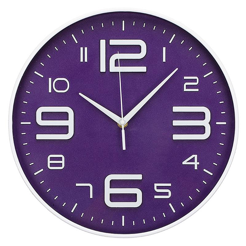 Wall Clock Simple Creative Living Room Bedroom Silent Clock 10cm Plastic Nordic Fashion Quartz Clock Spot