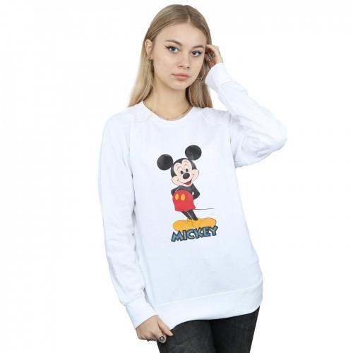 Disney Womens/Ladies Mickey Mouse Retro Pose Sweatshirt