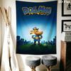 Dog Man Tale Friendship Courage Tapestry Fashion Print Background Cloth Soft Wall Covering Decoration Atmospheric Background Cloth