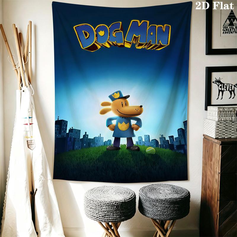 Dog Man Tale Friendship Courage Tapestry Fashion Print Background Cloth Soft Wall Covering Decoration Atmospheric Background Cloth