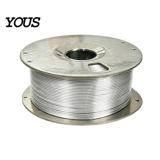 Metallic Silk Filament 1.75mm Silver PLA for 3D Printer, 1kg Spool Beginner Friendly Shiny Filament, Neatly Wound DIY Models Printing