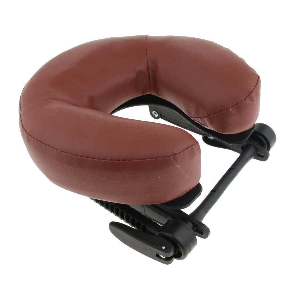 Foam PU Massage Table Pillow Face Down Cradle Cushion Neck Headrest for SPA Bed Portable Accessory
