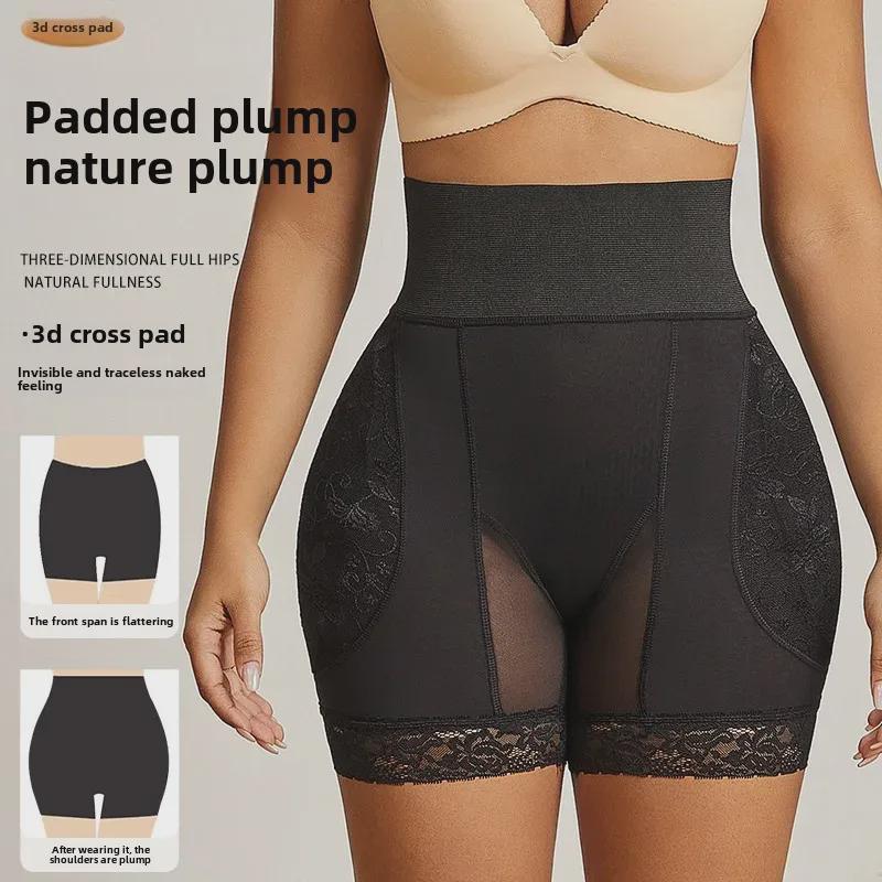 Pantaloni scurti boxer de modelare cu plasă respirabilă, cu talie înaltă, pentru controlul burticii, cu ridicare a șoldului