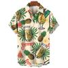 Hawaiian Men's Shirts Skull Printed Oversized Shirt Fashion Blouse High-Quality Men's Clothing Beach Party Short Sleeved Tops