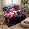Austria Football Printed Flannel Blanket Skin Friendly Warm Decorative Throw for Indoor Couch Bed Daily Use