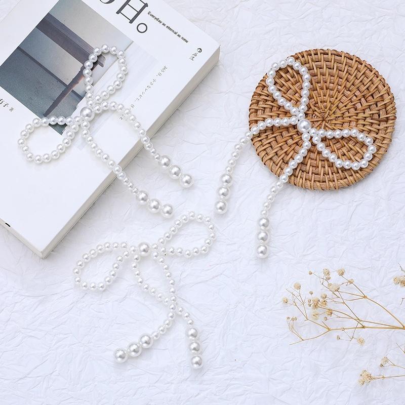 5/10Pcs Pearl Bow Cake Decoration, Suitable For Single Party, Birthday, Baptism, Wedding, Princess Themed Party Decoration