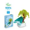 Educație Timpurie pentru Copii, Ghiveci cu Granule Mici, Ornamente Blocuri de Construcție, Animale Marine, Granule Floarea-Soarelui, Jucării