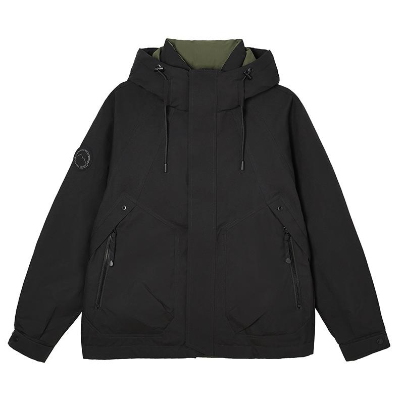High-end jacket down jacket for men and women winter thickened white duck down casual hooded fashion couple coat