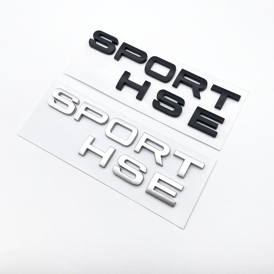 WDC5 New Car 3D ABS Letters Badge SPORT HSE Emblem for SUV Series Rear Trunk Tail Styling Sticker Accessories