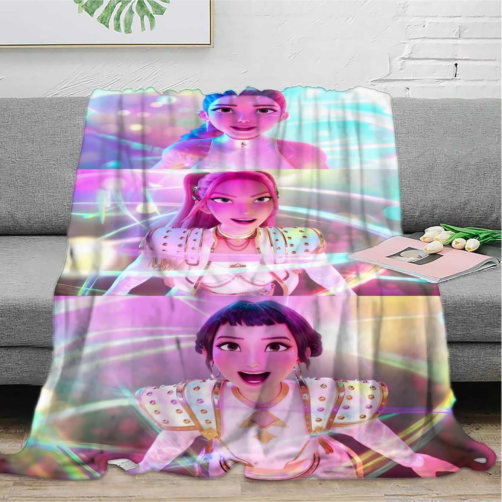 Flannel Digital Printed Blanket Conditioning Blanket Sofa Blanket Girl Gift