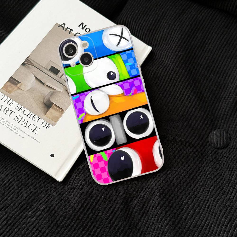Rainbow Friends Toy Cartoon Phone Case For IPhone 17 16 15 14 13 12 11 Pro XS Max Plus Soft Silicone Cover