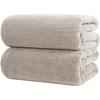 Draps De Bain - POLYTE - Microfibres Premium - 2 Pièces - Beige - 88,9 X 177,8 Cm