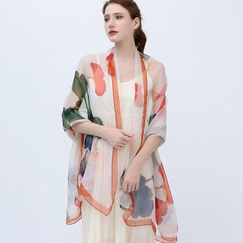 2025 Women's Versatile Summer Beach Shawl: Lightweight Gauze Cape for Travel & Seaside Vacations