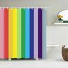 Black And White Striped Shower Curtain With Hooks Waterproof Polyester Fabric Geometric Pattern Home Decor Bathroom Curtain Baño