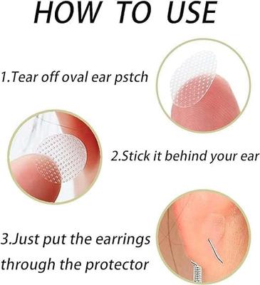 HEAVENAURA Earlobe Support Patches for Heavy Earrings | 30 Pcs Invisible Ear Lobe Lift & Support Stickers | Self Adhesive Transparent Ear Support
