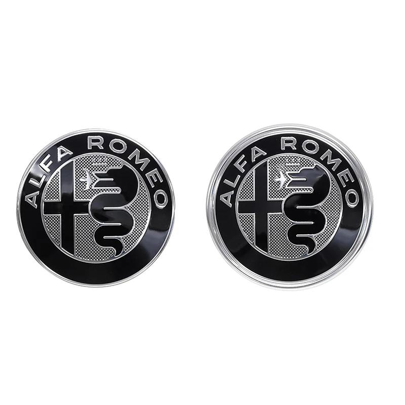 Naklejki Samochodowe Dla Alfa Romeo Alfa Romeo Gtam czarna plakietka, przednia i tylna plakietka, do Giulia Stelvio Tonale akcesoria zewnętrzne