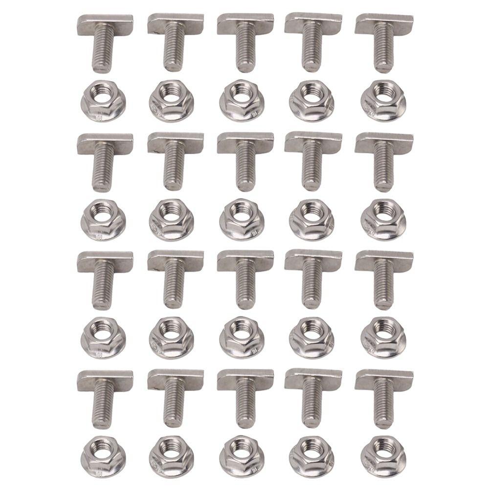 20set High Tensile Strength T Bolts Stainless Steel M8 Hammer Head Screws Greenhouse