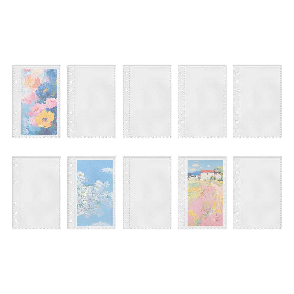 

A6 Planner Inserts 10 Pieces 6-Ring Planner Refill Pages For Card Top Loading Protectors For Cash Organizer Business Card
