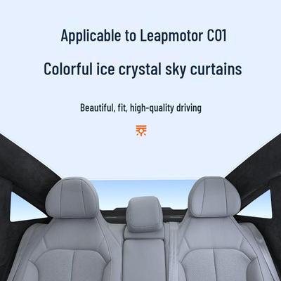 Leapmotor C01 Dach panoramiczny Osłona przeciwsłoneczna Ice Crystal: Izolacja termiczna, ochrona przeciwsłoneczna, prywatność i blokowanie światła na kemping