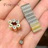 4x10mm 18K Gold Plated Magnetic Tube Beads For Jewelry,Multiple Rows Pearl Necklace Making DIY Accessories,Bracelet Spacer Beads