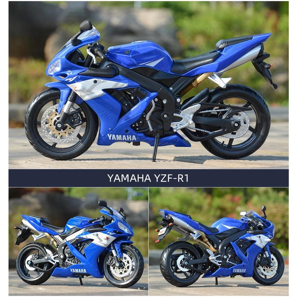 1/12 Yamaha YZF-R1 Die Cast Vehicles Collectible Hobbies Motorcycle Model Toys