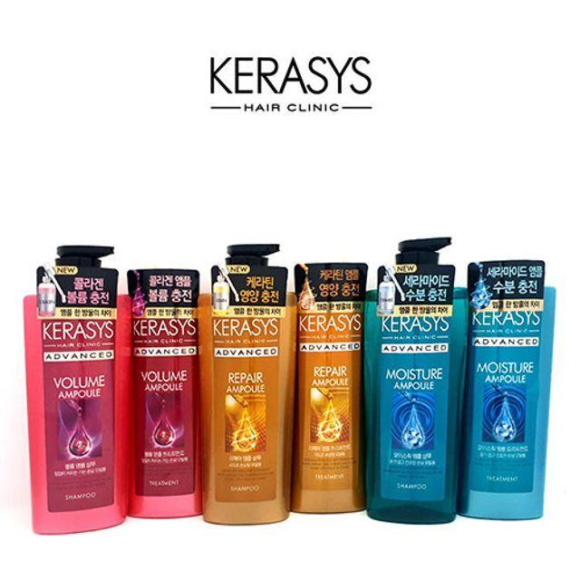 LFVLYOPZ KERASYS Ampoule 600ml Shampoo Treatment Moisture Treatment Moisture