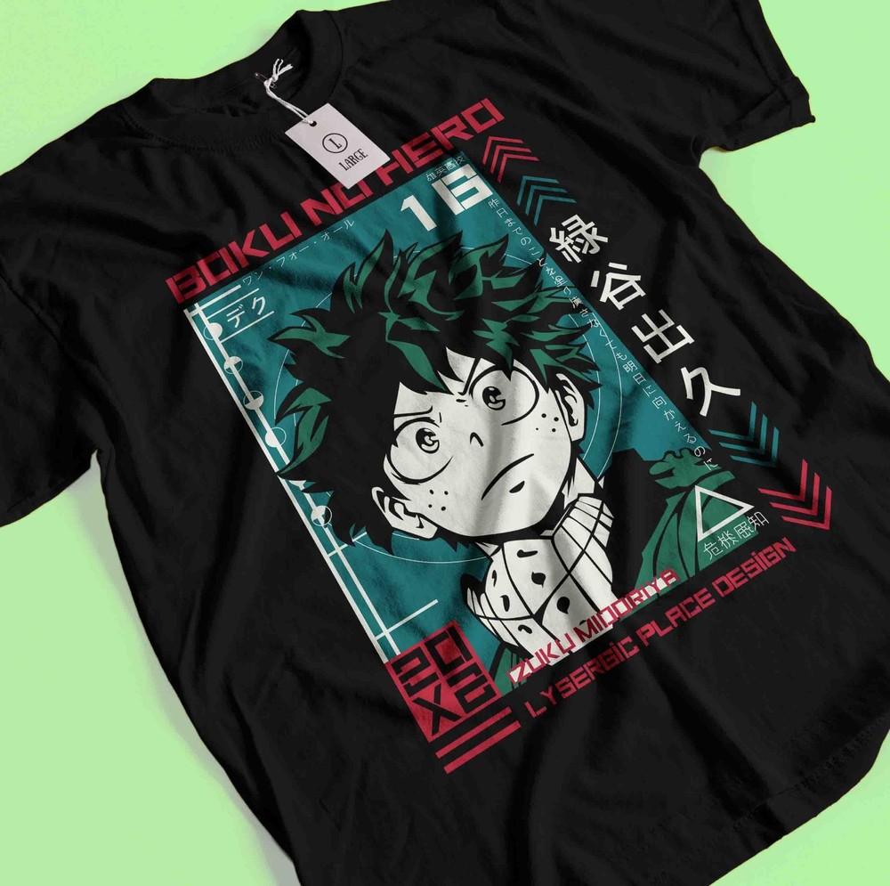 

Deku T-Shirt My Hero Academia Bakugo Katsuki Tee Anime Midoriya Dabi Shoto Shirt 4XL