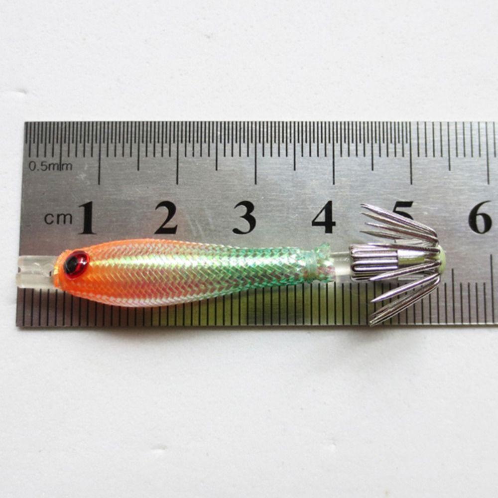 Pesca 5cm Fishing Octopus Jig Luminous UV Blowing Tube Squid Hook Explosion Hook Deep Sea Fishing