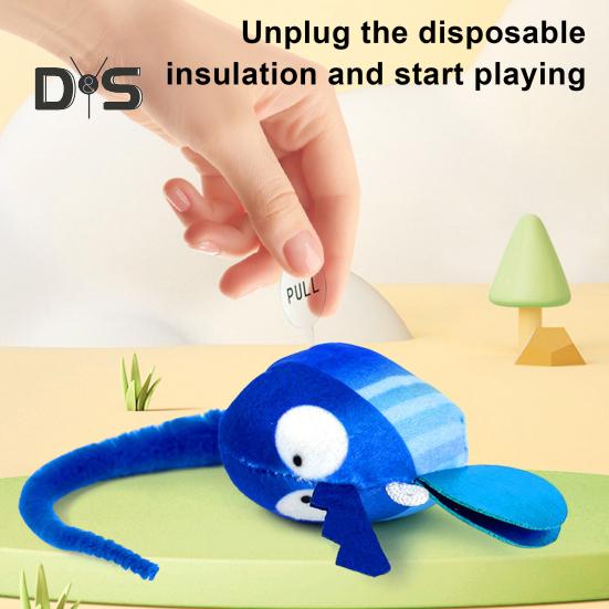 Touch Activated Chirping Insect Cat Toy Hanging Soft Plush Bee Dragonfly with Realistic Sound Interactive Cat Kicker Catnip Toy for Indoor Cats