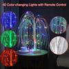 LED Willow Night Light Gypsophila RGB Tree Remote Table Lamp For Home Bedroom Wedding Christmas Indoor Decor Bedside Fairy Light