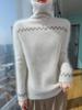 2025 Autumn/Winter Women's Slim Fit Turtleneck Mink Cashmere Sweater - Ribbed & Knitted Pullover Base Layer.