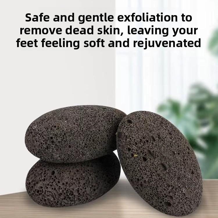 Volcano Stone Foot File Black Elliptical Callus Remover For Pedicure And Foot Care