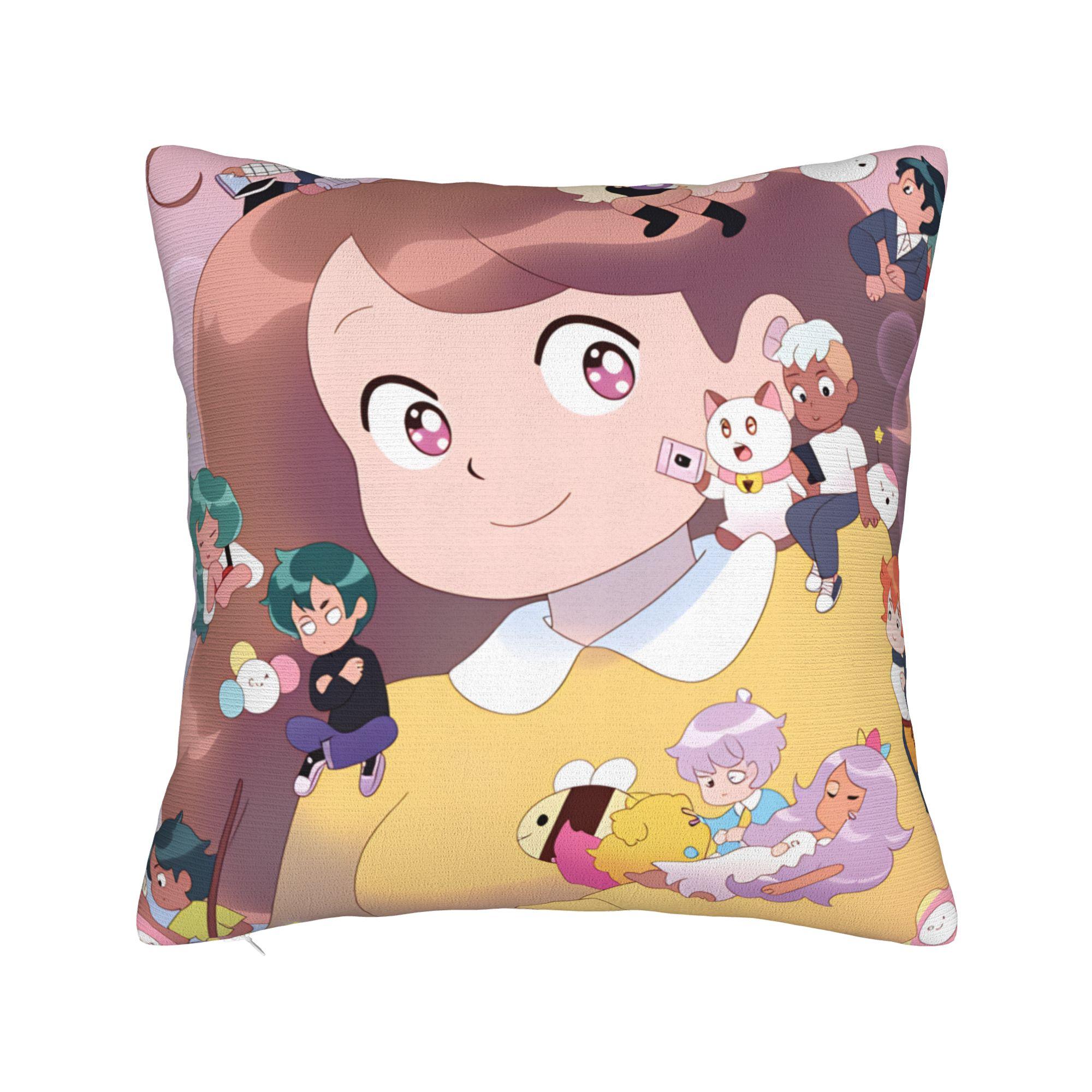 Pillow Case B-Bee And P-Puppycat Comfy  Pillow Cover For Wedding Party Home Decor Vintage Pillowcases 12x12Inch