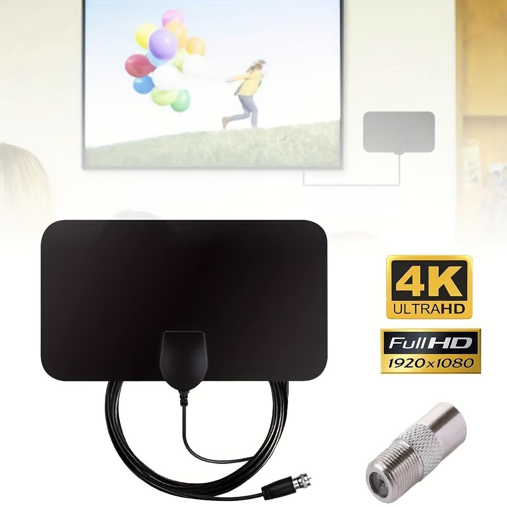 4K/1080p Digital TV Antenna – 2025 Latest Indoor HD Antenna for Smart TV (Portable, Supports Clear Reception)