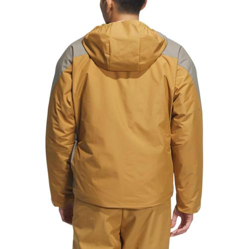 adidas Water-Repellent Sports Long-Sleeve Jacket, Unisex, Wheat Brown