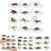 Realistic Pvc Insect Model Set Including Rhinoceros Beetle And Dragonfly For Decoration