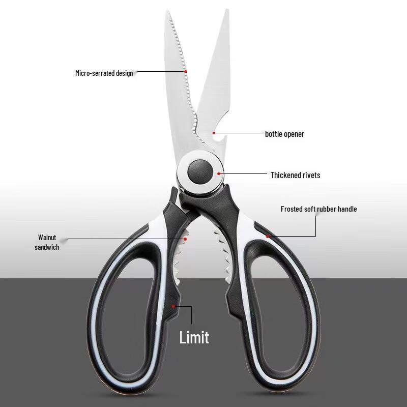 NuFeng Multifunctional Stainless Steel Kitchen Shears
