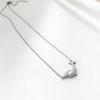 Silver Clavicle Chain Elegant Zircon Pendant Gift Whale Pendant Necklace  Jewelry