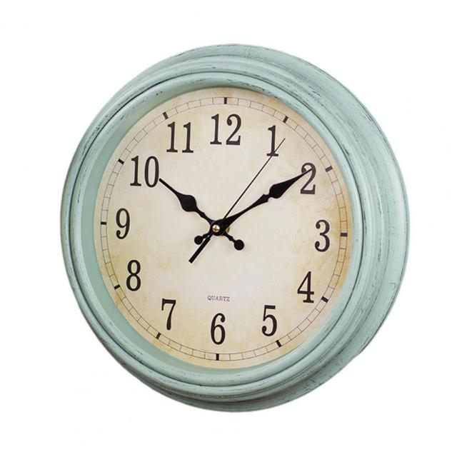 Easy To Hang Wall Clock Vintage Hanging Clock Silent Non Ticking Wall Clock for Home Decoration Easy To Read Round
