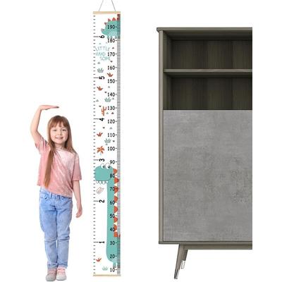 Kids Height Growth Chart Dinosaur Space Ruler Measure Wall Chart Waterproof Hanging Ruler for Kids Toddler Wall Decor Removable