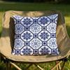 Traditional Blue and White Porcelain Cushion Cover Soft Reversible  Durable Pillow Cover  for Home  Car Daily Comfort