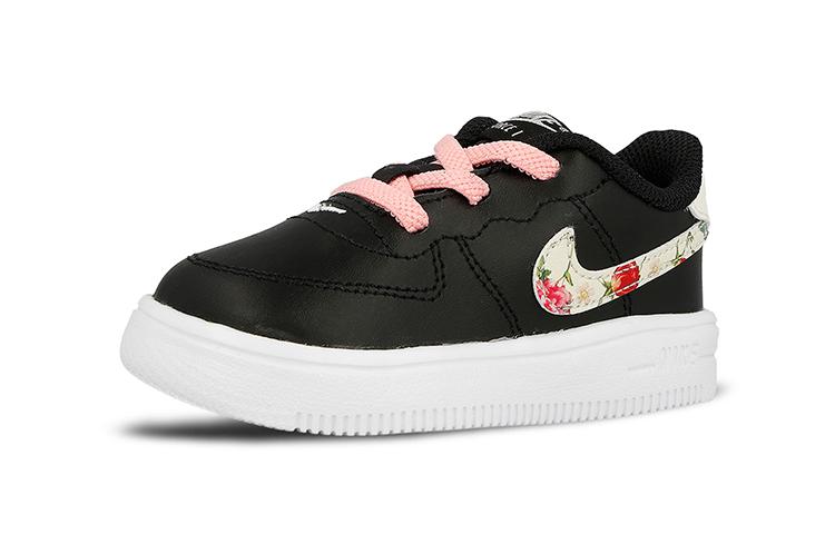 Nike Air Force 1 '18 Vintage Floral Low Top Skateboard Shoes Black Infant And Toddler BQ2465-001