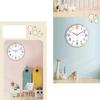 Educational Silent Wall Clock, Colorful Numbers, HD Glass, 25cm, Silent Design, Suitable for Bedrooms and Offices, with Accurate Timekeeping Function