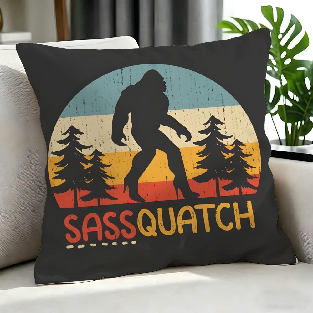 cartoon Sassy the Sasquatch Cushion Cover Cushion Cover Set Pcs x x x Pillowcase Decorative Sofa Home Decor
