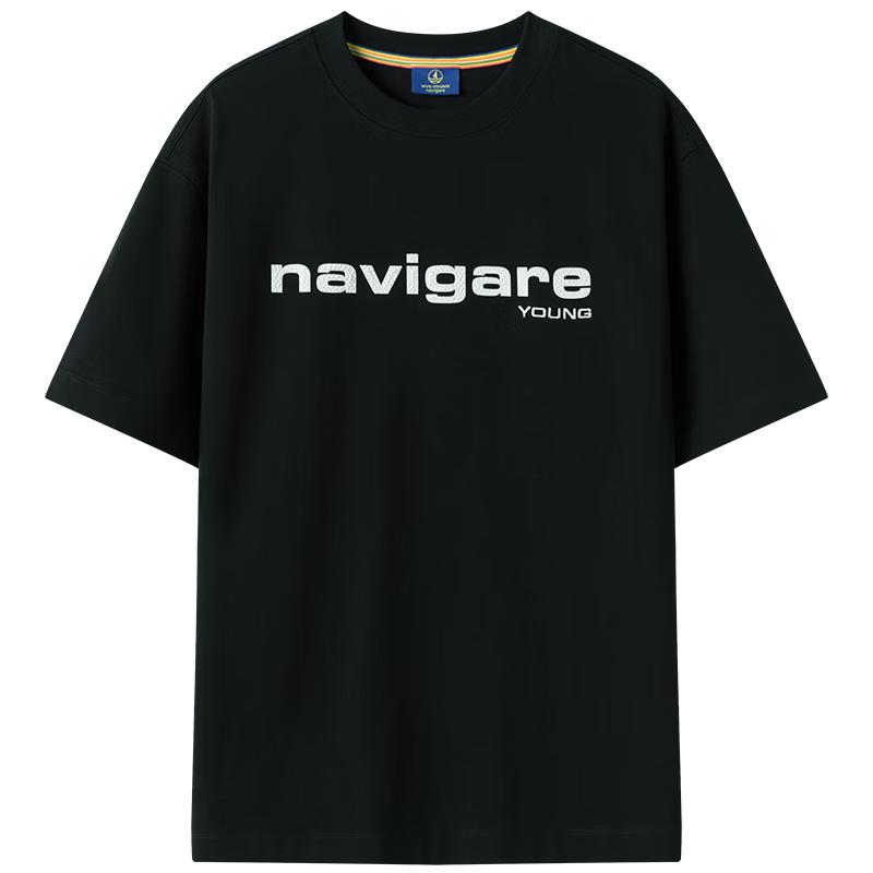 Мужская крутая футболка NVG·YOUNG с принтом букв L