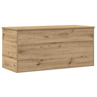 Storage Box Artisan Oak 100 X 42 X 46 Cm Wood Based Material