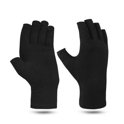 1Pair Winter Compression Gloves Rehabilitation Fingerless Gloves Anti Therapy Gloves Wrist Support Wristband