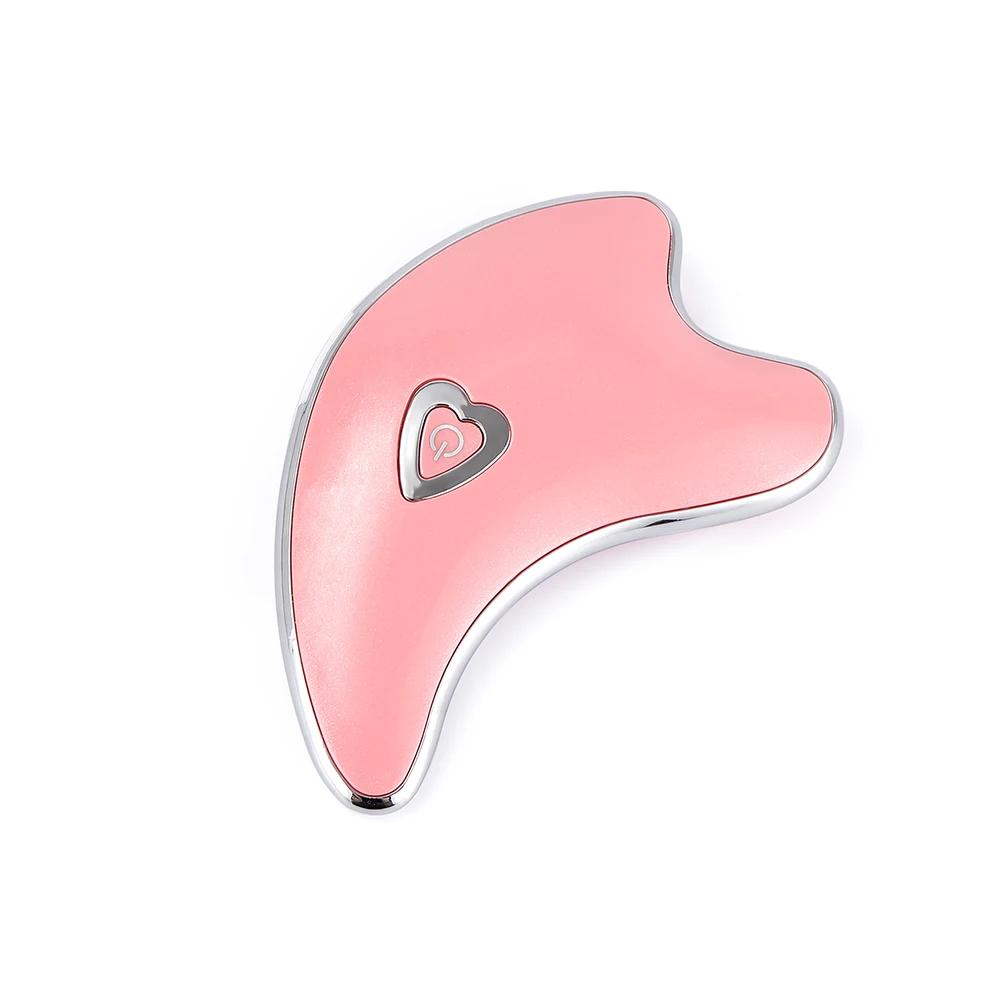 Electric Guasha Vibration Massager Facial Lifting Scraper Board Face Neck Scraping Tool Double Chin Removal Face V-Line Slimming