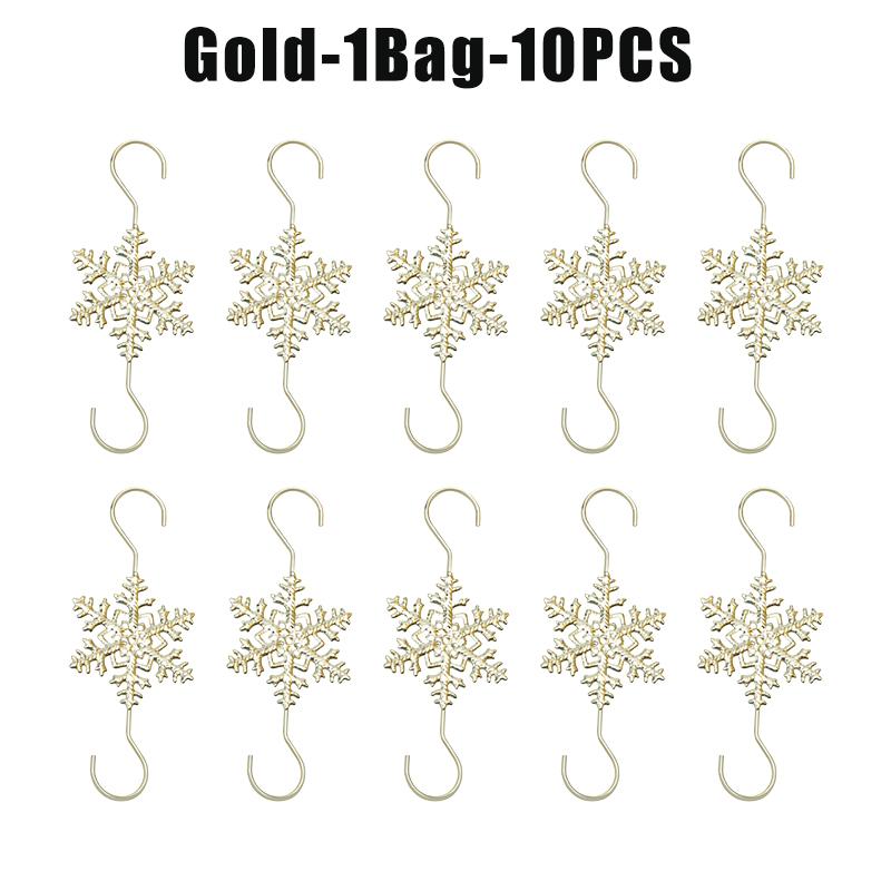 Christmas Ornament Hooks  S-shaped Snowflake Hooks Christmas Tree Hanging Ornament Hook Party Home Accessories